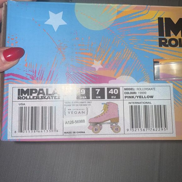 Impala Roller Skates - Pink/Yellow 9 - Picture 5 of 6